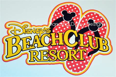 Svg Digital File Beach Club Resort Hotel