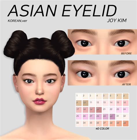 Sims 4 Asian Skin Overlay Cc