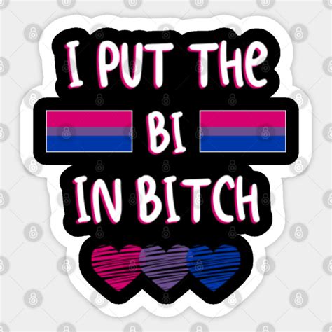 I Put The Bi In Bitch Funny Bisexual Flag Lgbt Pride I Put The Bi In