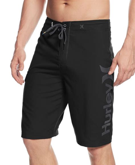 Lyst Hurley One And Only Supersuede Logo Board Shorts In Black For Men