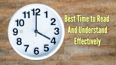 Best Times To Read And Understand Effectively 3 Most Convenient