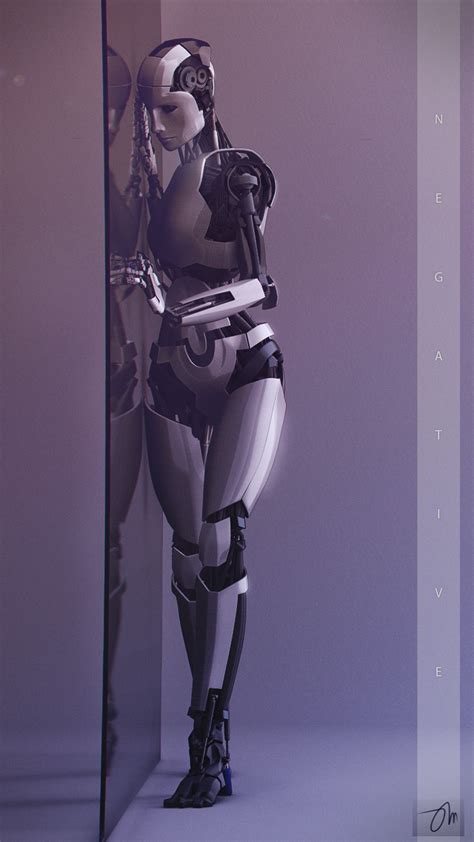 Negative By Jasonmartin3d On Deviantart Cyborgs Art Robot Art Female Robot