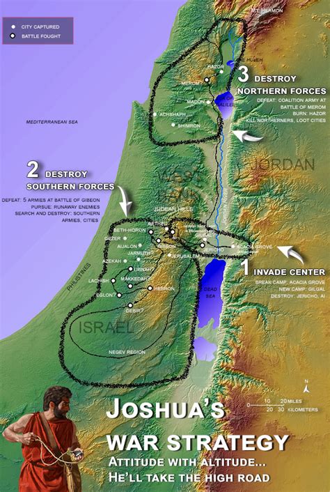 Map Of The Promised Land Joshua Maps Database Source