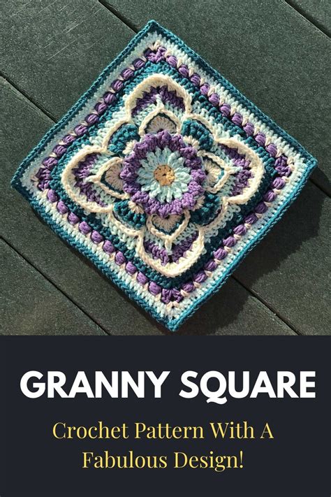 How Absolutely Beautiful This Unique Granny Square Crochet Square