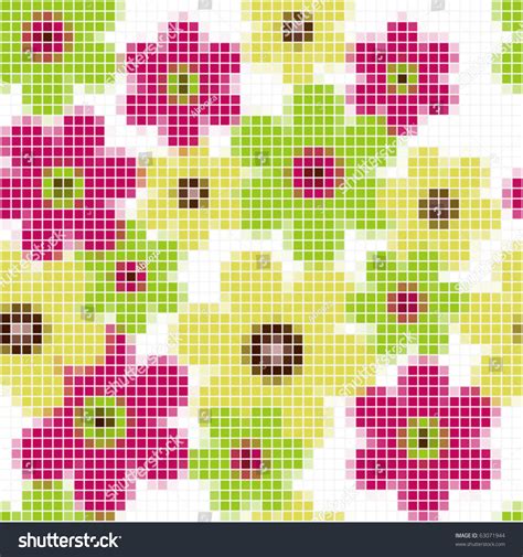 Floral pattern a simple floral pattern you can use. Bright Floral Mosaic Seamless Pattern - Vector ...
