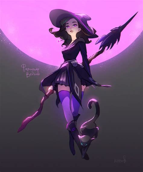 Purple Witch By Rikkutakedo Witch Characters Anime Witch Witch Drawing