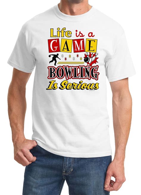 Bowling Is Serious Funny Bowler Tee Shirt Tee Shirts Funny Tee