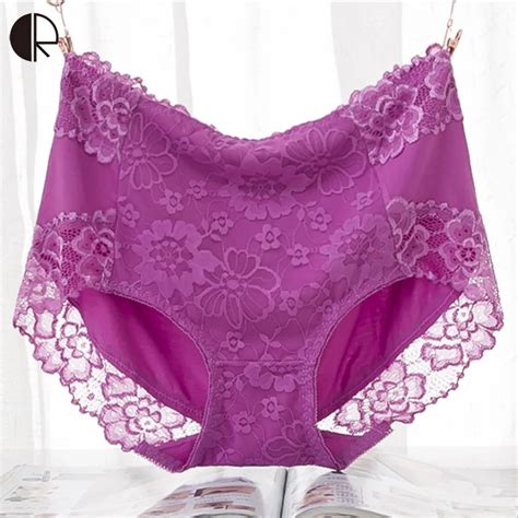 Plus Size Panties High Rise Waist Sexy Briefs Breathable Comfortable High Quality Healthy Modal