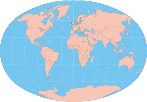 World Map Without Labels Printable World Map With Country Borders