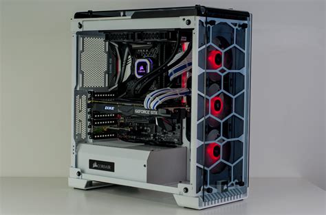 Wraith Gaming Pc In Corsair Crystal 570x Black And White