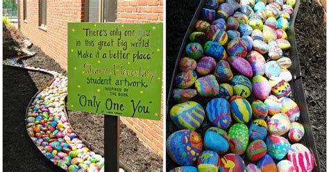 Every Single Student Paints One Rock For The Coolest Elementary Art