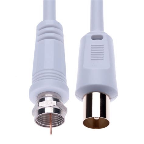 Coaxial Aerial F Connector Male Plug To Rf M Male Cable For Satellite