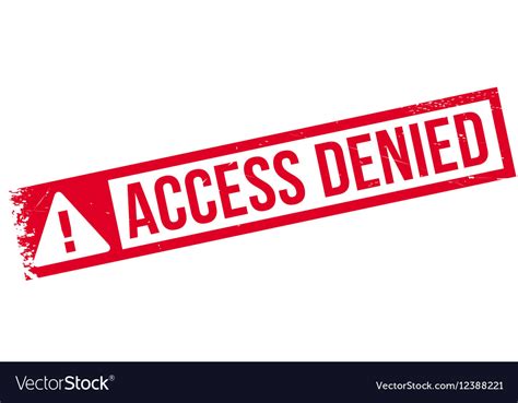 Access Denied Rubber Stamp Royalty Free Vector Image