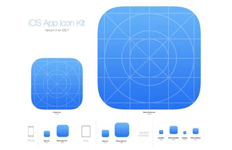 There are three ways to determine the size of your finger. iOS 7 App Icon Kit — Medialoot