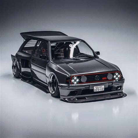Render Of A Wide Body Mk2 Golf Sure To Divide Opinion By