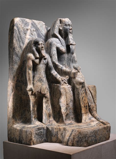 King Sahure And A Nome God Old Kingdom The Metropolitan Museum Of Art