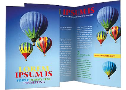 hot air balloons brochure template design id