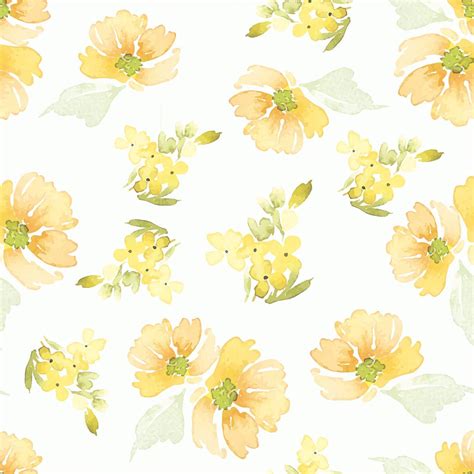 Yellow Flower Wallpaper For Walls : Chrysanthemum Floral Wallpaper