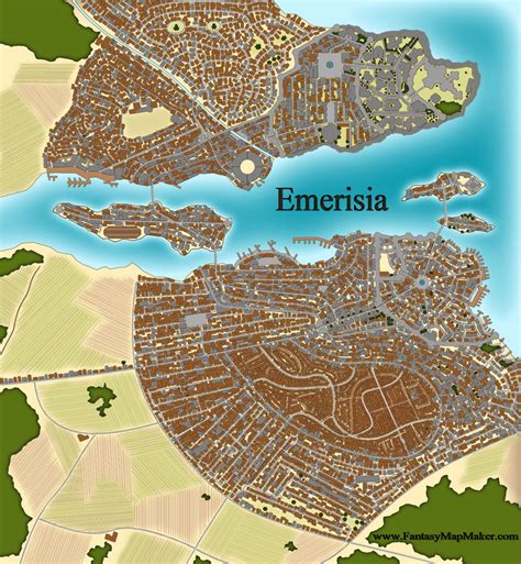Emerisia Fantasy City Fantasy City Map Fantasy City Fantasy World Map