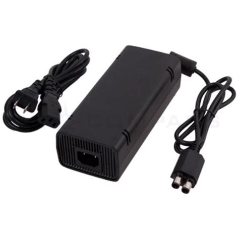 Xbox 360 Slim Power Supply Adapter Box Replacement Power Cord Cable