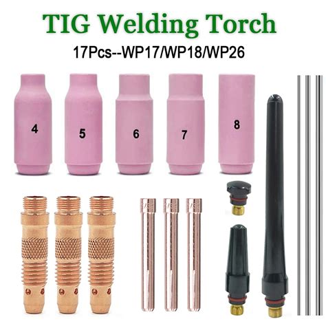 Pcs Argon Tig Welding Torch Consumable Mm Mm Mm Tungsten