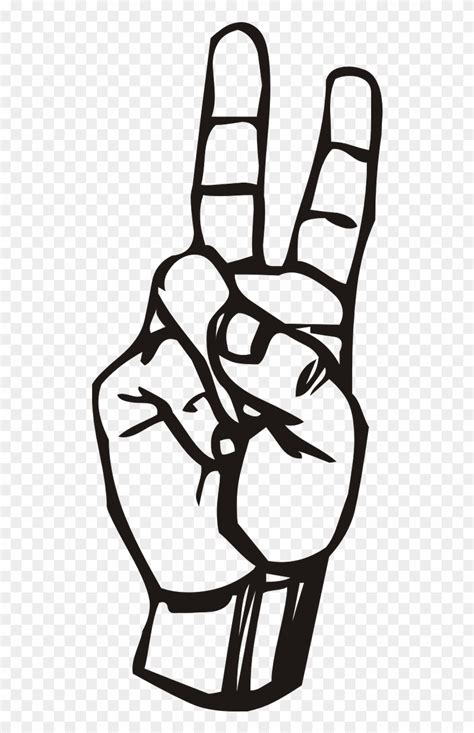 Hand Fingers Raised Two Symbol Png Image Picpng Peace Clipart Full Hot Sex Picture