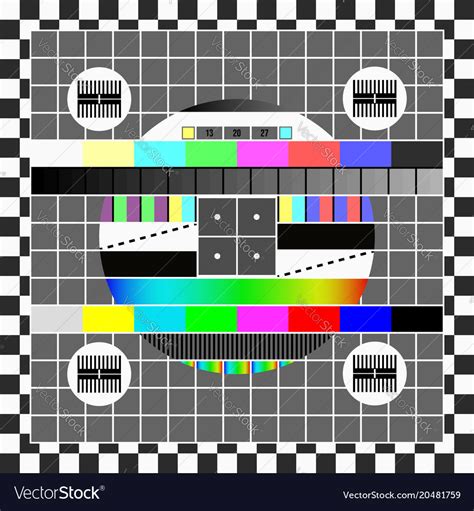 I have not seen this before as my cable box is connected. No signal tv screen template television test Vector Image