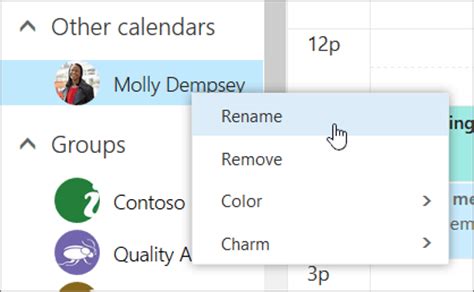 If you organize your calendar event, you may need to create different calendars for business and personal events. Manage someone else's calendar in Outlook on the web - Outlook
