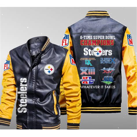 30 Off Super Bowl Pittsburgh Steelers Leather Jacket For Sale 4 Fan Shop