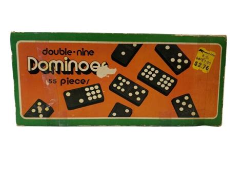 Vintage Double Nine Dominoes 55 Pieces Kmart Ebay