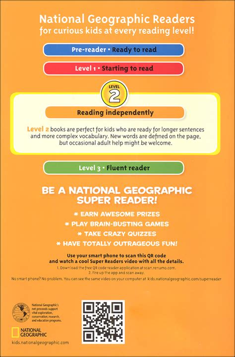 National Geographic Reading Levels Chart