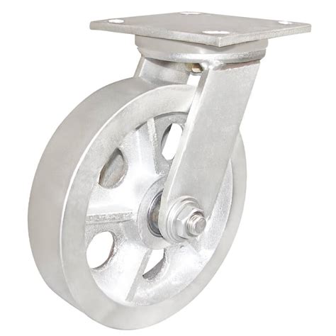 They are similar to wheels and are attached to equipment. 6 Inch Steel Caster Wheels, Heavy Duty Iron Swivel Casters ...