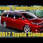Toyota Sienna Transmission Fluid Change