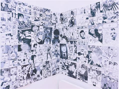 70 Manga Panels Wall Collage Kit Digital Collage Kit Anime Etsy