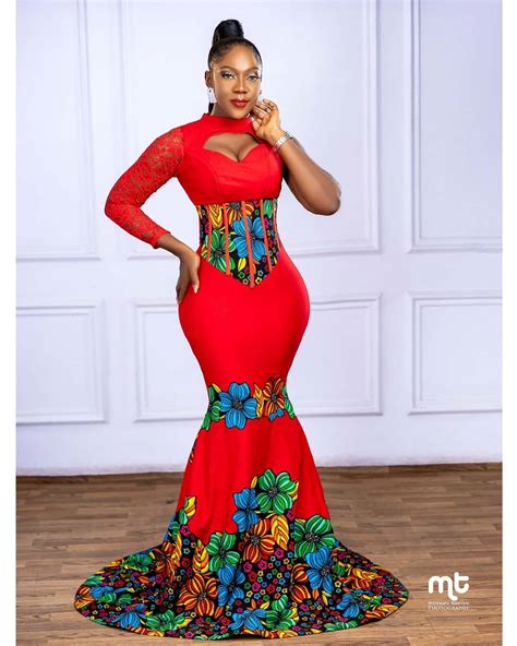 African Bridesmaid Dresses Long 2022 Red Black Satin Mermaid Wedding Guest Woman Dress Applique