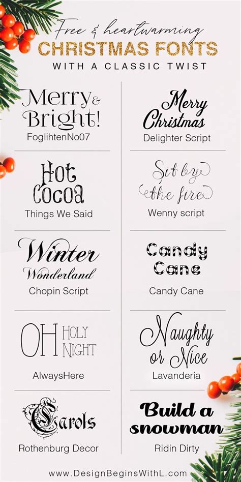 Christmas Fonts Artofit