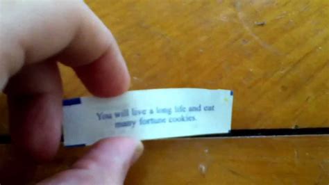 Worst Fortune Cookie Ever Youtube
