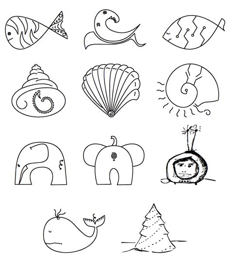 A free doodle lesson for you and your kids. Simple Doodles