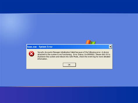 0xc0000001 Fix For Windows Xp Vista 7 8 81 10
