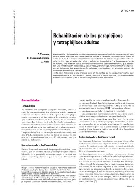 Pdf Reheb Paraplejicos Y Tetraplejicos Dokumentips