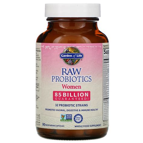 Garden Of Life Raw Probiotics Women 85 Billion 90 Vegetarian