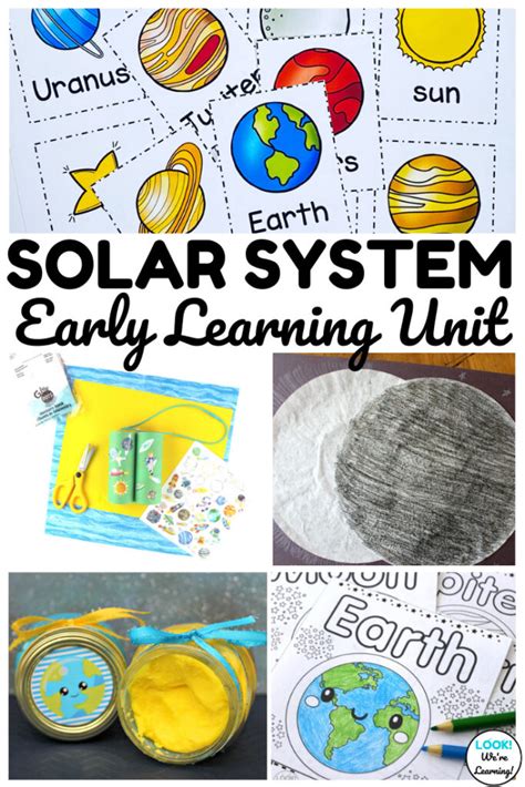 Simple Early Solar System Unit For Kids Look Were Learning