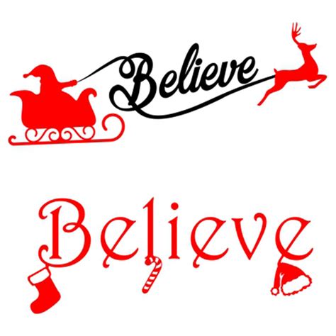 Christmas Believe Cuttable Design