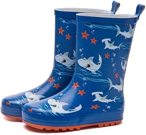 Boys Wellingtons Baby Boots Kids Waterproof Rain