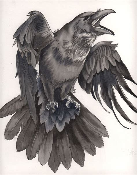Image Result For Childrens Raven Drawings Воронье искусство Ворон