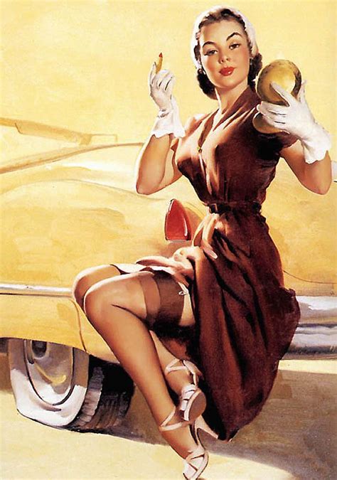 18 Pin Up Girls With Cars Vintage Napa Ads Pinup Art