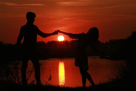 Free Photo Couple Love Sunset Water Sun Free Image On Pixabay