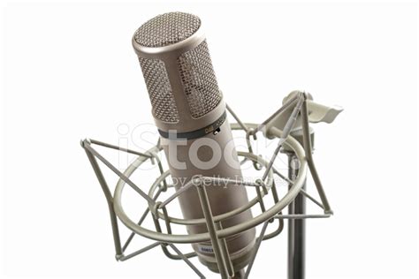 Studio Microphone On Stand Stock Photo Royalty Free Freeimages