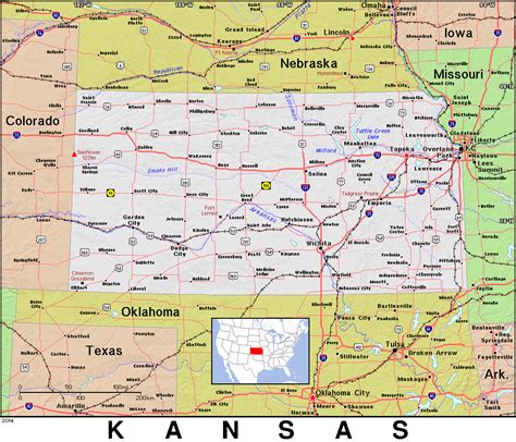 Ks · Kansas · Public Domain Maps By Pat The Free Open