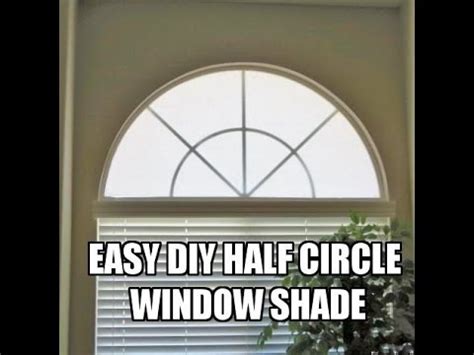 I show how to make a half circle window shade using cheap materials from around the house. DIY Half Circle Window Shade Cover Tutorial - YouTube